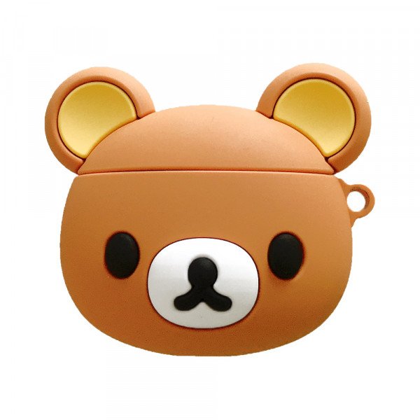 Wholesale Cute Design Cartoon Silicone Cover Skin for Airpod (1 / 2) Charging Case (Brown Bear)